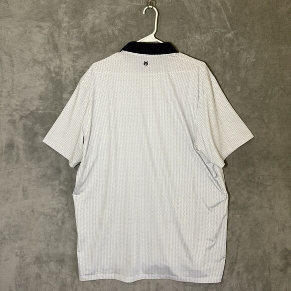 Greyson Mens XL Golf Shirt Short Sleeve Polo Performance Herringbone Oakbourne - Picture 5 of 11